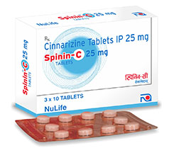 Spinin - C 25 mg Tablets
